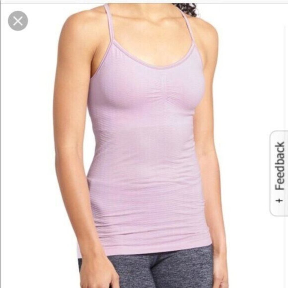 Athleta Pink Textured Knit Layering Cami Unstinkable Top Size XL